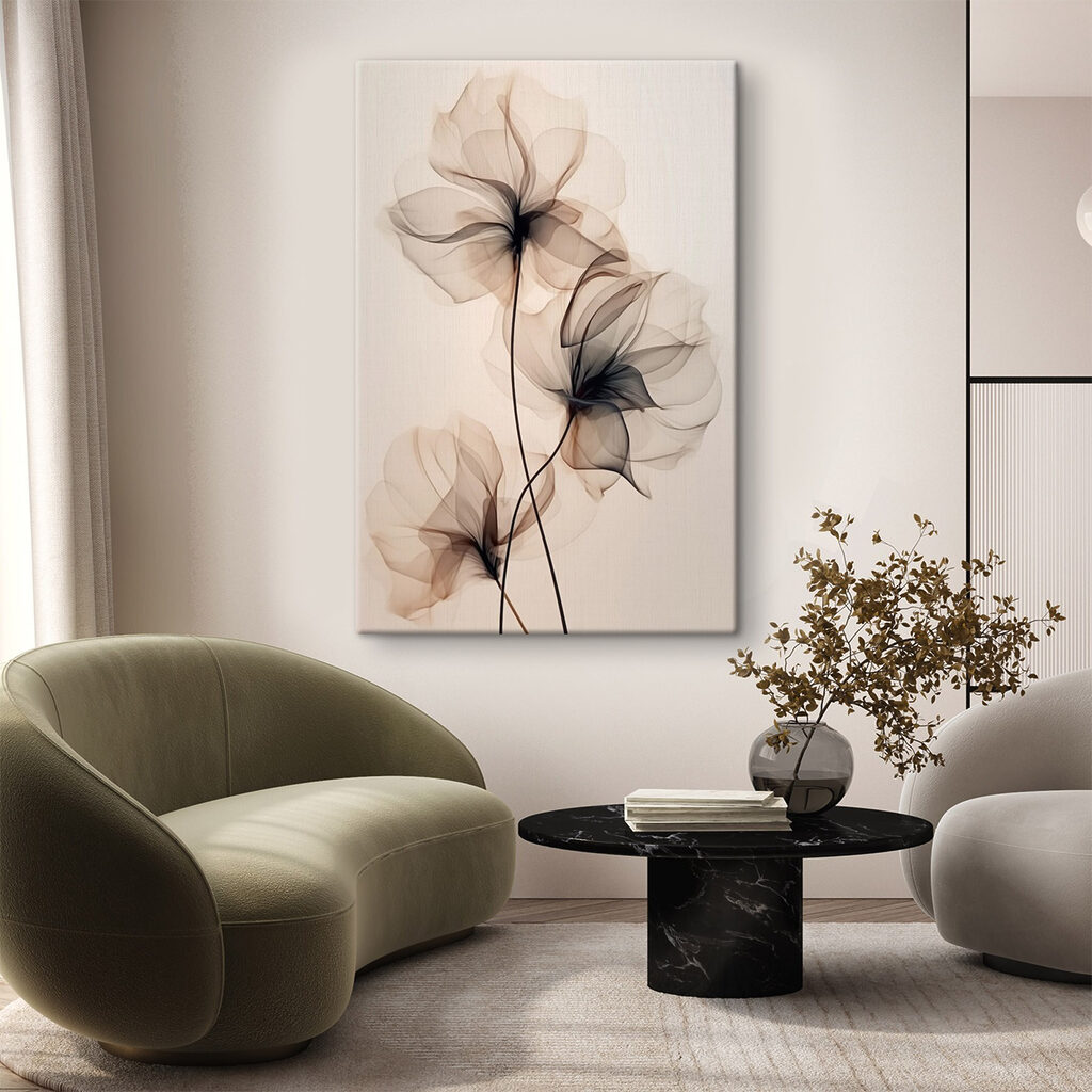 Delicate flow of translucent flowers Delicate flow of translucent flowers