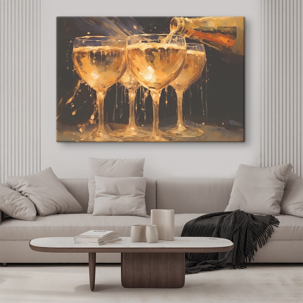 Group of glasses filled with liquid