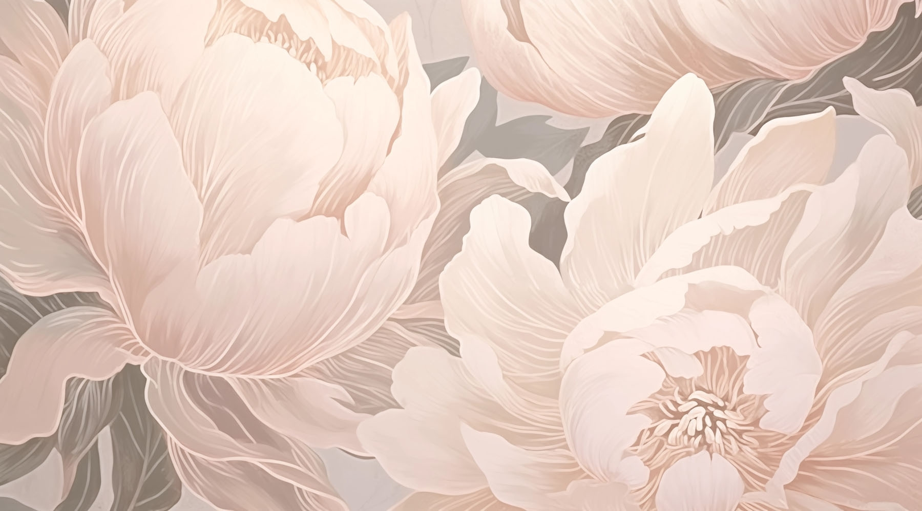 Delicate blossoms in soft hues Delicate blossoms in soft hues