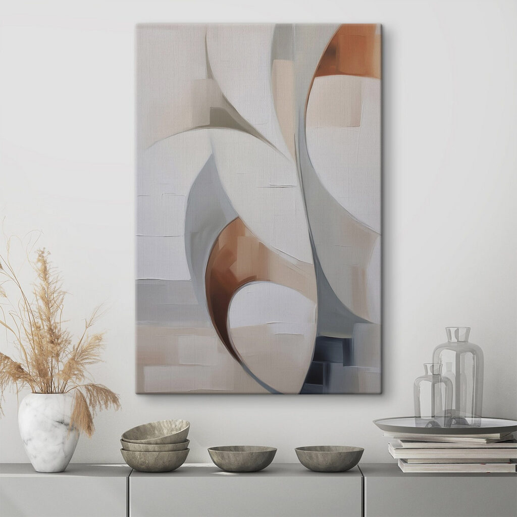 White and brown art White and brown art