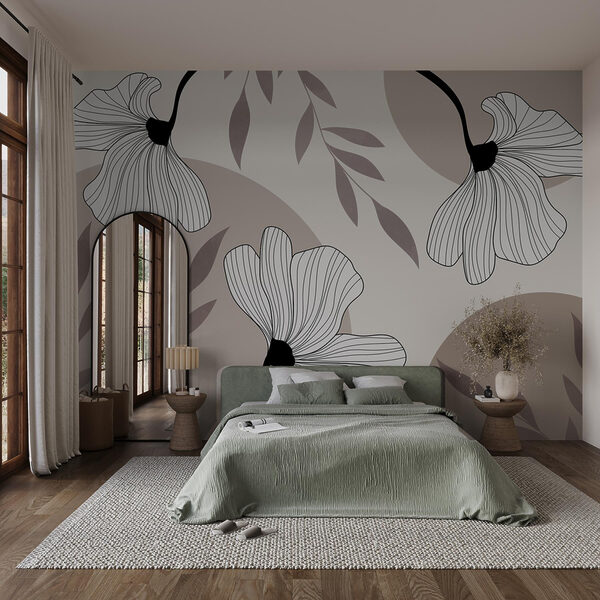 Delicate florale linie de design lucrări de artă Delicate florale linie de design lucrări de artă