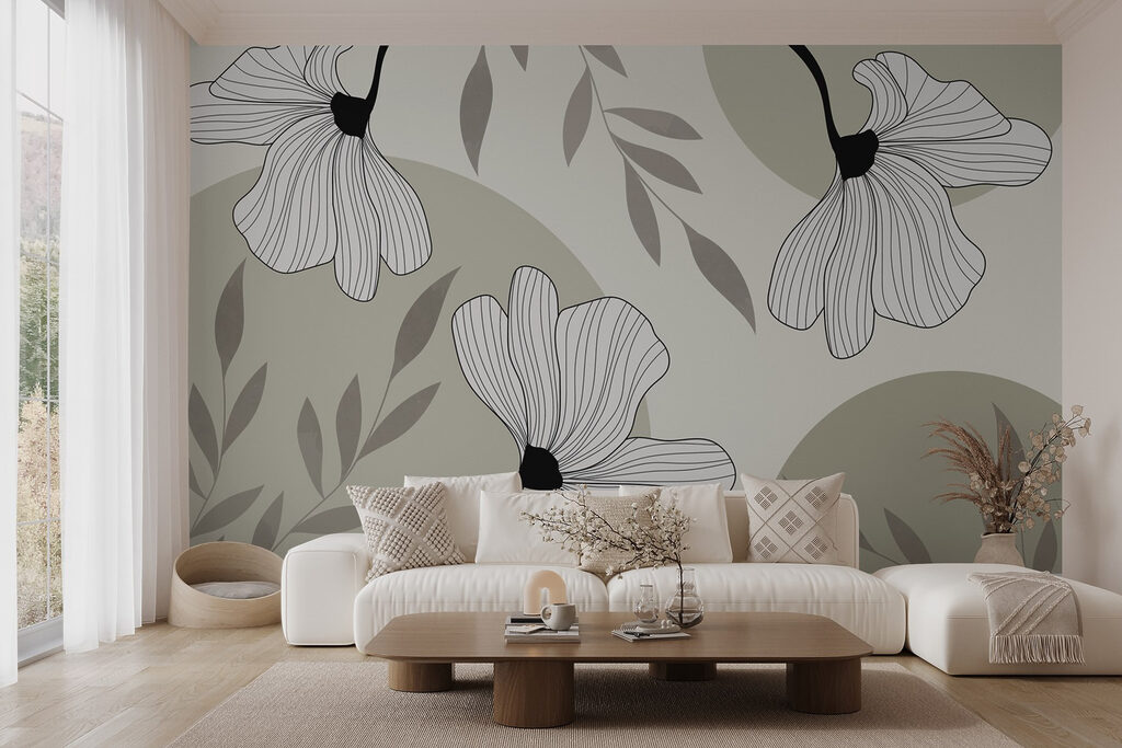 Botanical elegance in monochrome hues