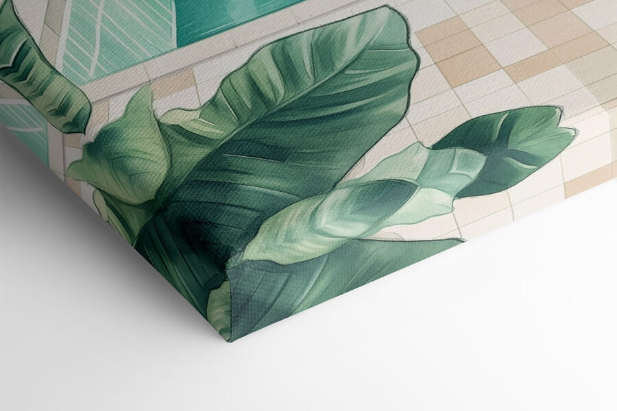 Tablouri Piscină înconjurată de plante - imagine 4