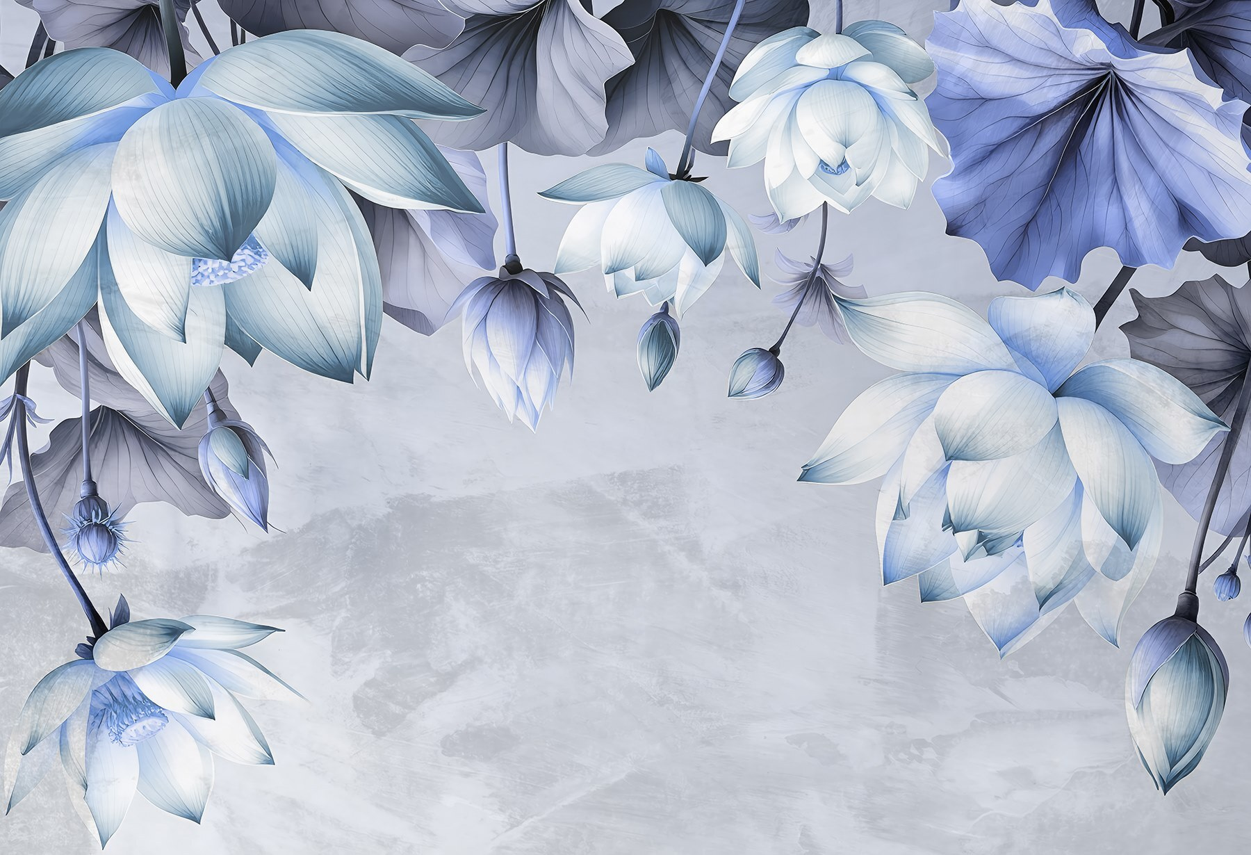 Delicate blooms in serene tones Delicate blooms in serene tones