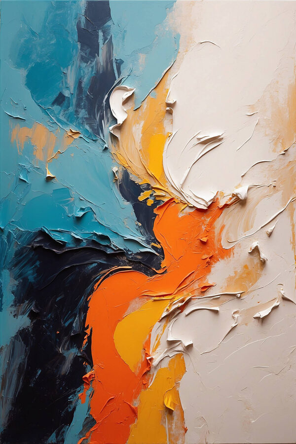 Vibrant swirls of color and texture Vibrant swirls of color and texture