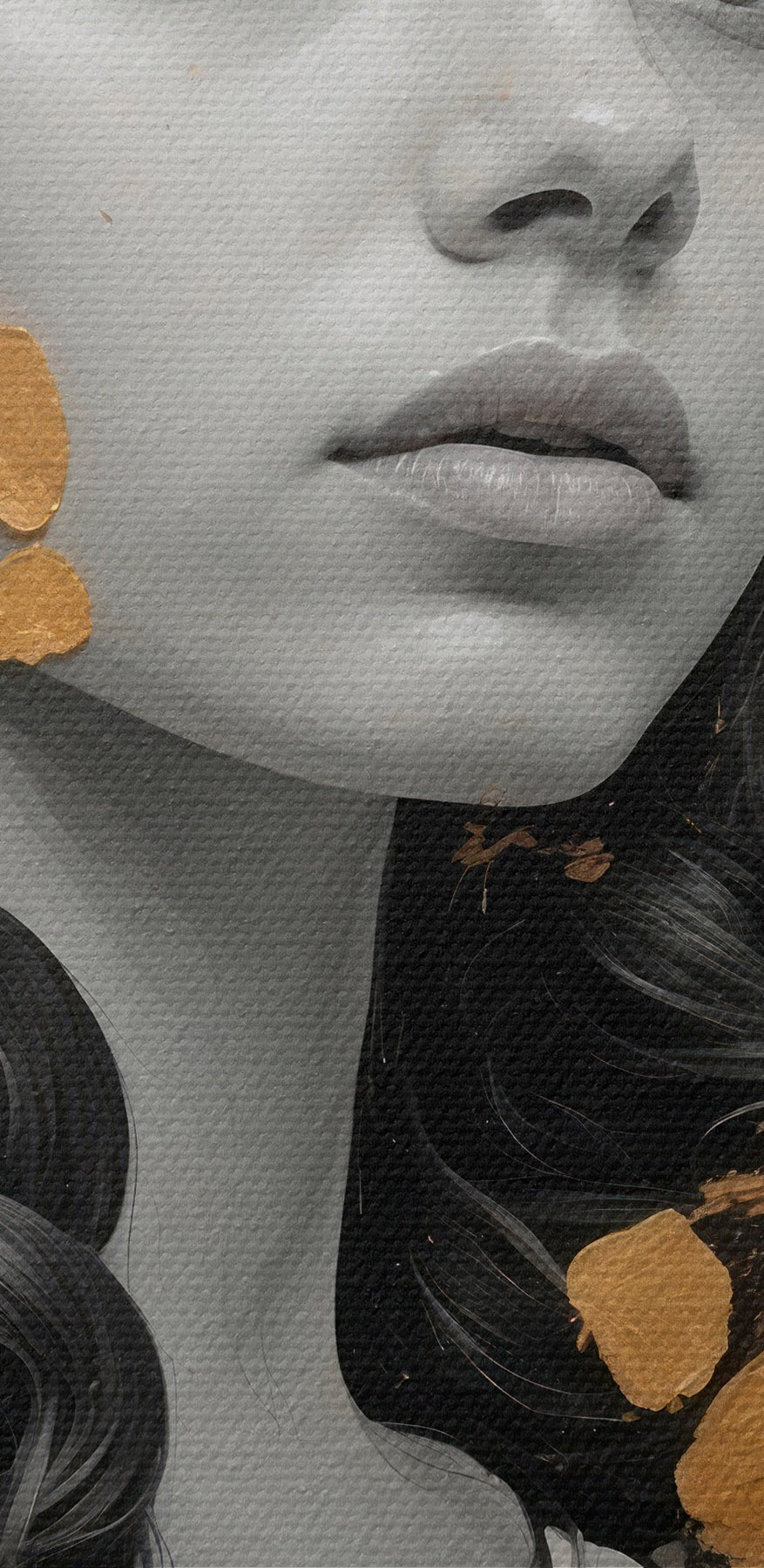 Portret cu texturi artistice