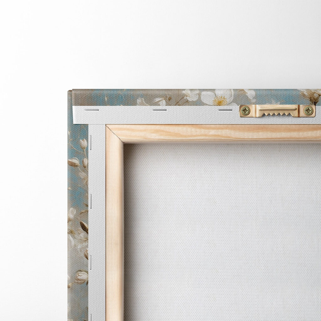 Vase of white flowers