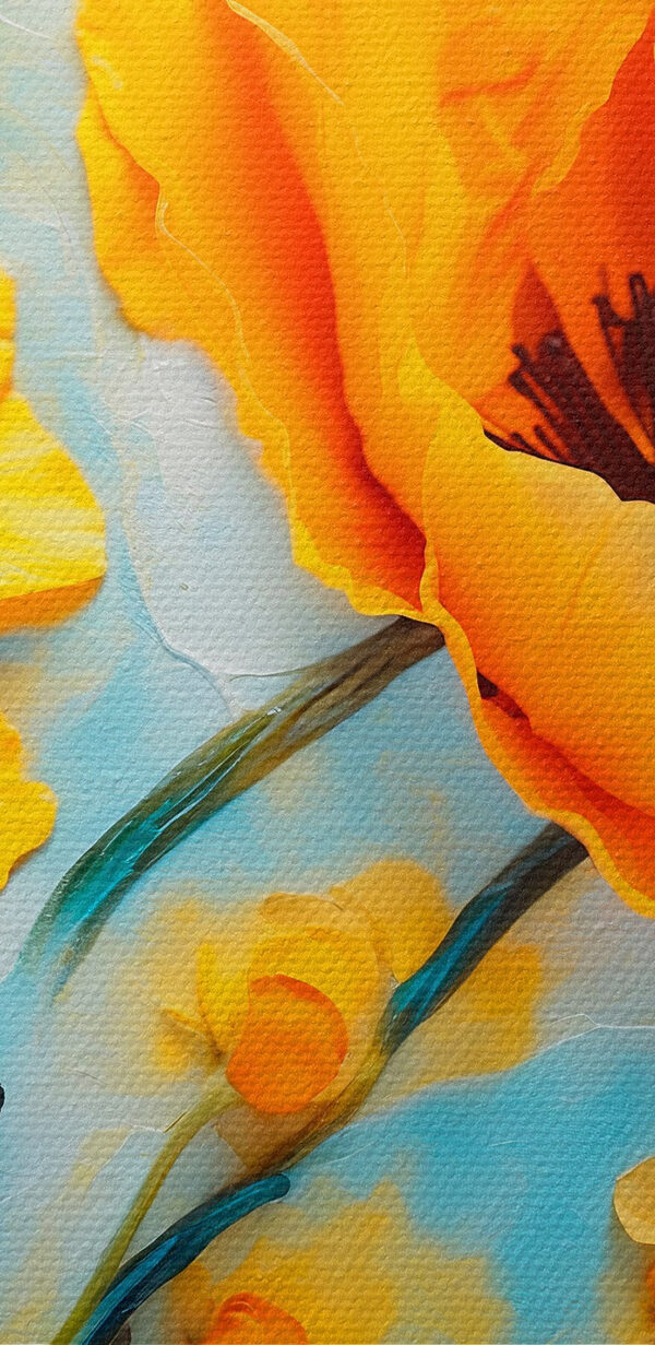Florile vibrante pun în valoare decorul senin Florile vibrante pun în valoare decorul senin