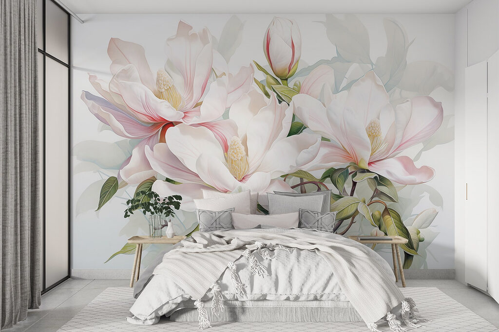 Elegant blooms in soft pastel hues