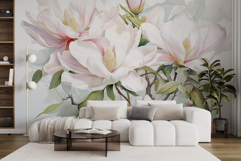 Elegant blooms in soft pastel hues