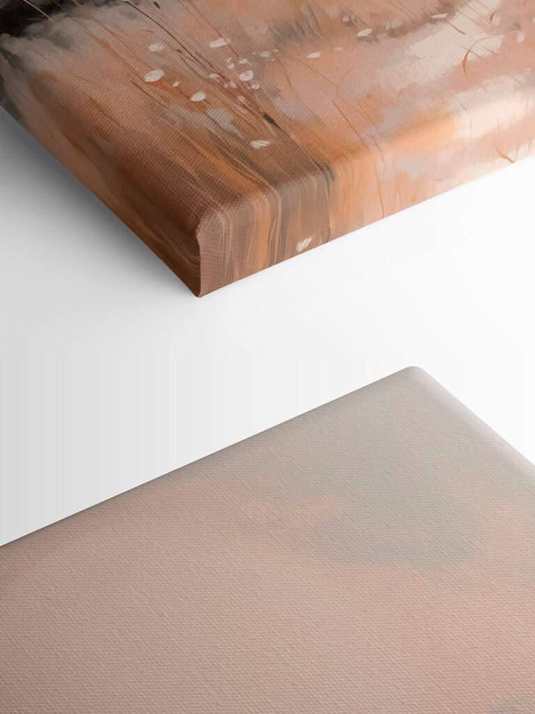 Painting of a river running through a field Painting of a river running through a field