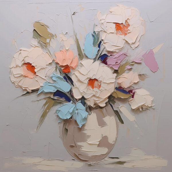 Pictura de flori într-o vază Pictura de flori într-o vază