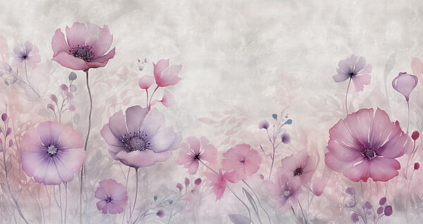 Pictura de flori pe un fundal alb Pictura de flori pe un fundal alb