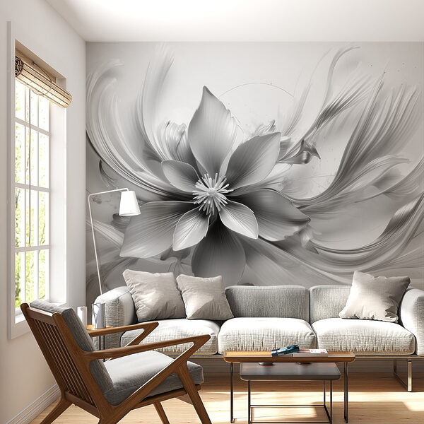 Flower with leaves and petals Flower with leaves and petals