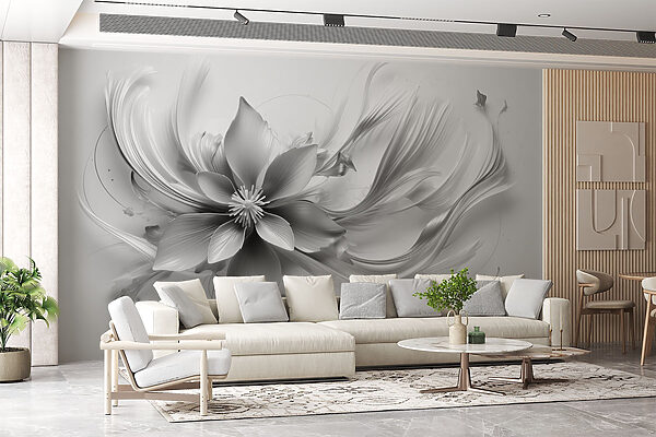 Flower with leaves and petals Flower with leaves and petals