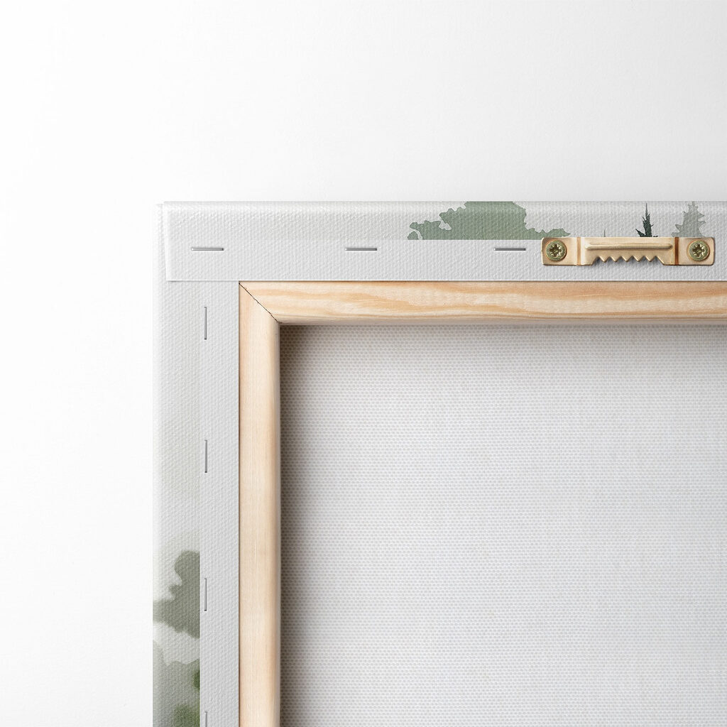 Woman with green leaves on her face Woman with green leaves on her face