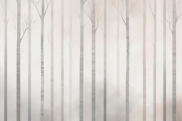 Group of trees in fog