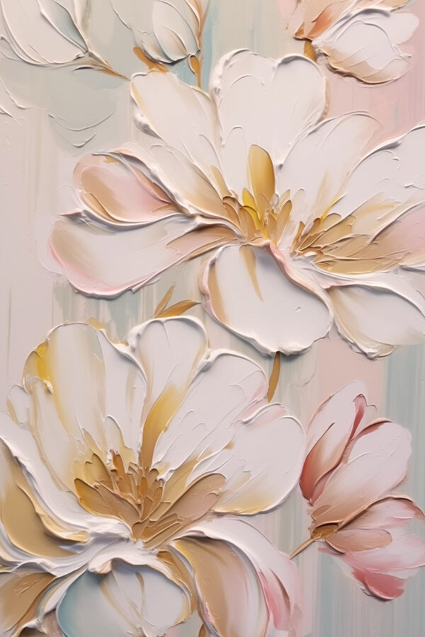 Pictura de flori pe un perete Pictura de flori pe un perete