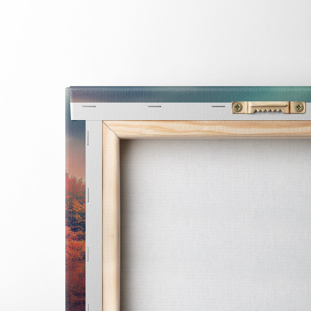 Lake with trees and clouds in the sky