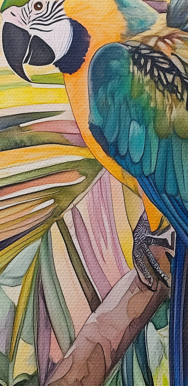 Pasăre colorată pe o ramură de copac Pasăre colorată pe o ramură de copac