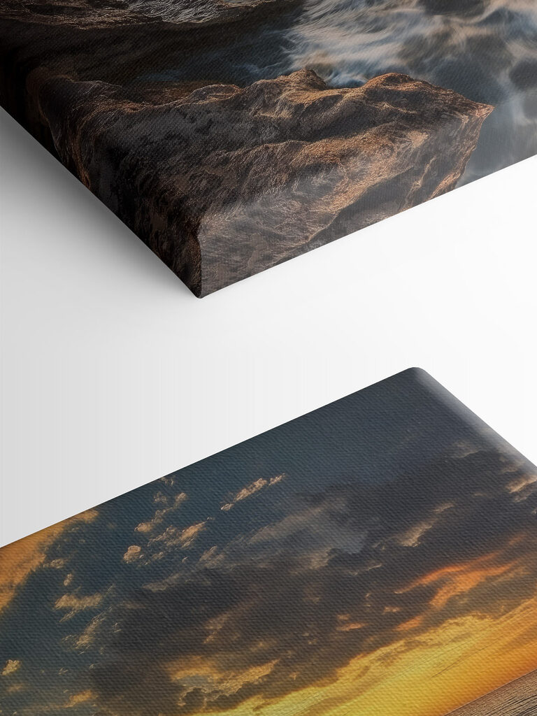 Sunset over a body of water Sunset over a body of water