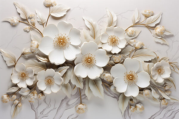 Design floral complicat în nuanțe delicate Design floral complicat în nuanțe delicate