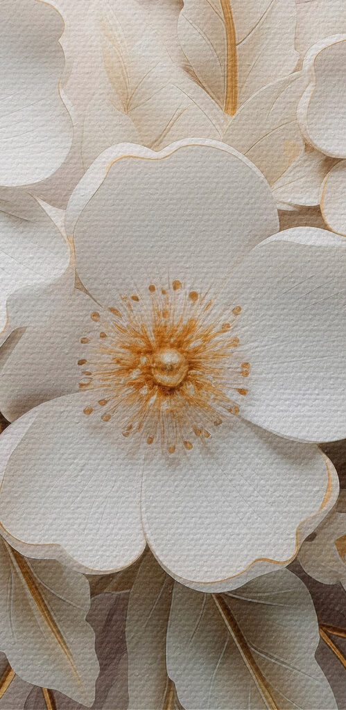 Intricate floral design in soft hues Intricate floral design in soft hues