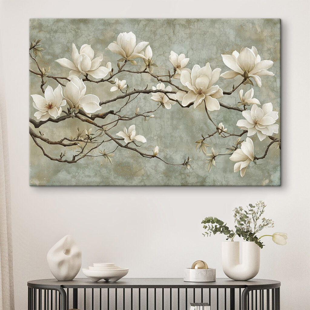 White flowers on a branch