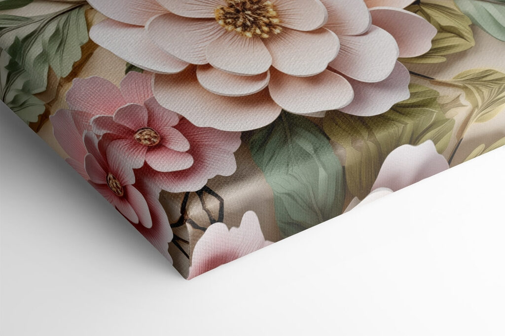 Paper flowers and leaves Paper flowers and leaves