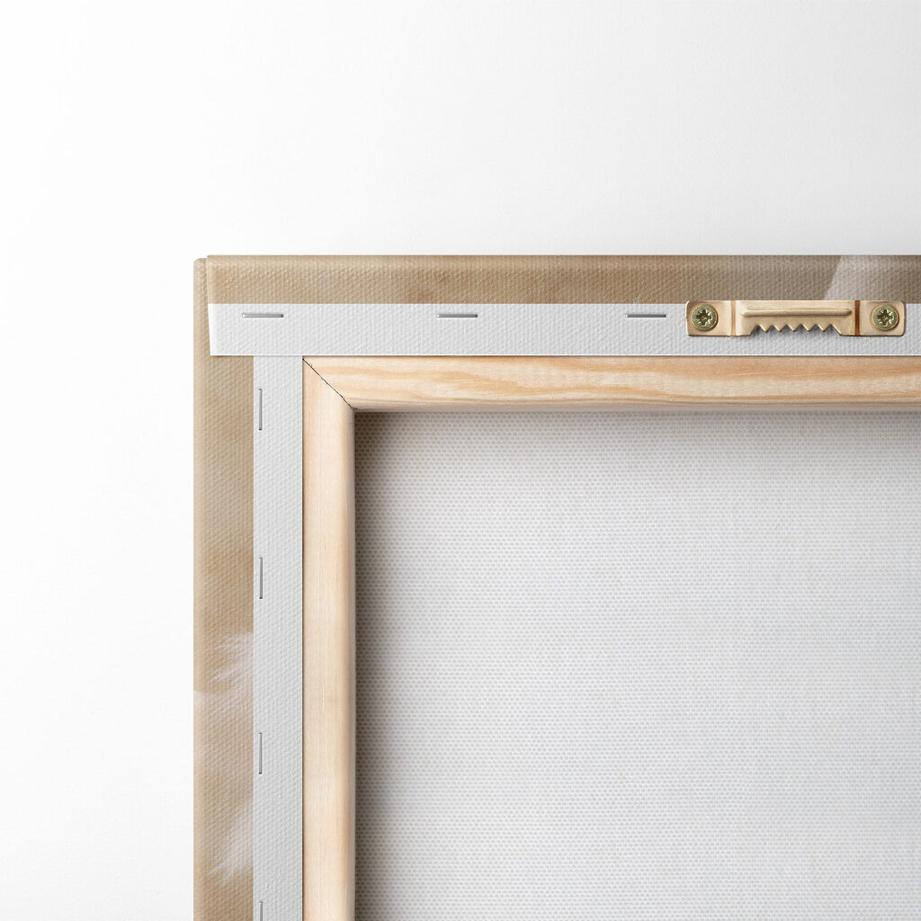 White vase with fluffy flowers White vase with fluffy flowers