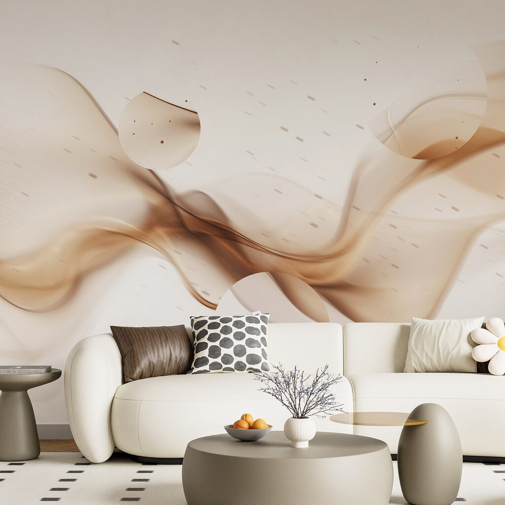 Brown smoke and circles Brown smoke and circles