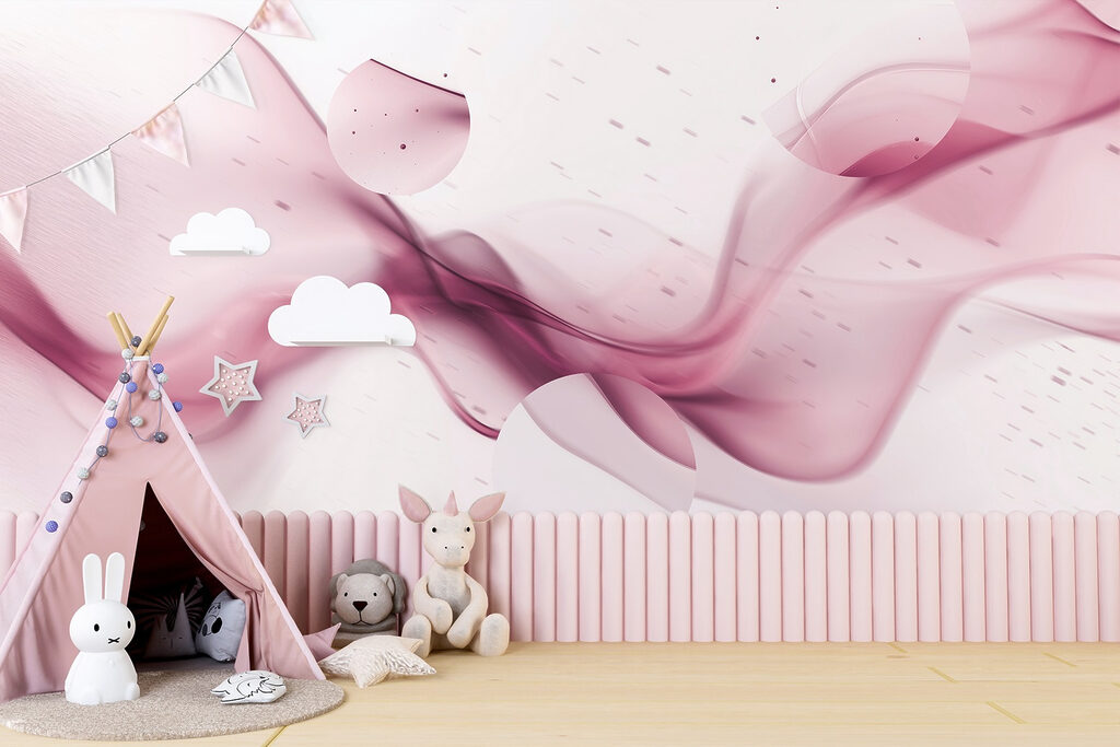 Purple smoke on a white background Purple smoke on a white background