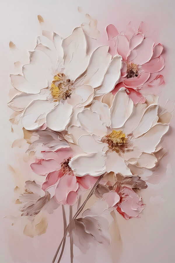 Pictura de flori pe un perete Pictura de flori pe un perete