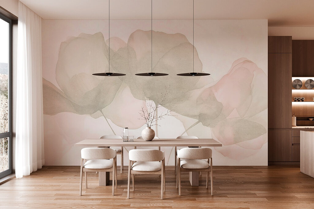 Delicate petals in soft hues