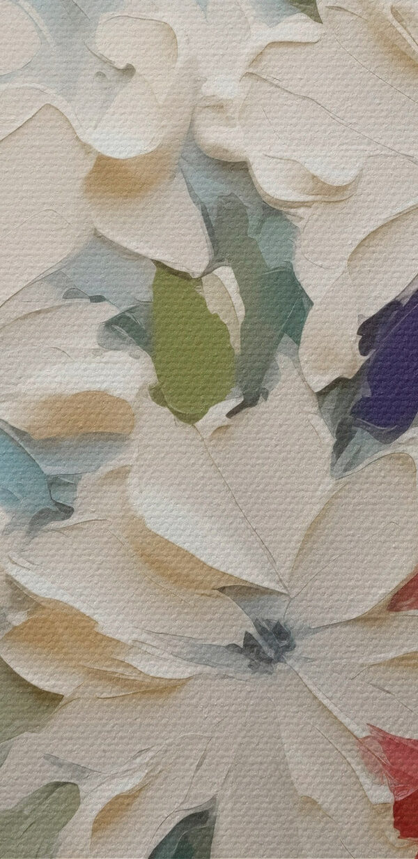Pictură de flori pe o suprafață albastră Pictură de flori pe o suprafață albastră
