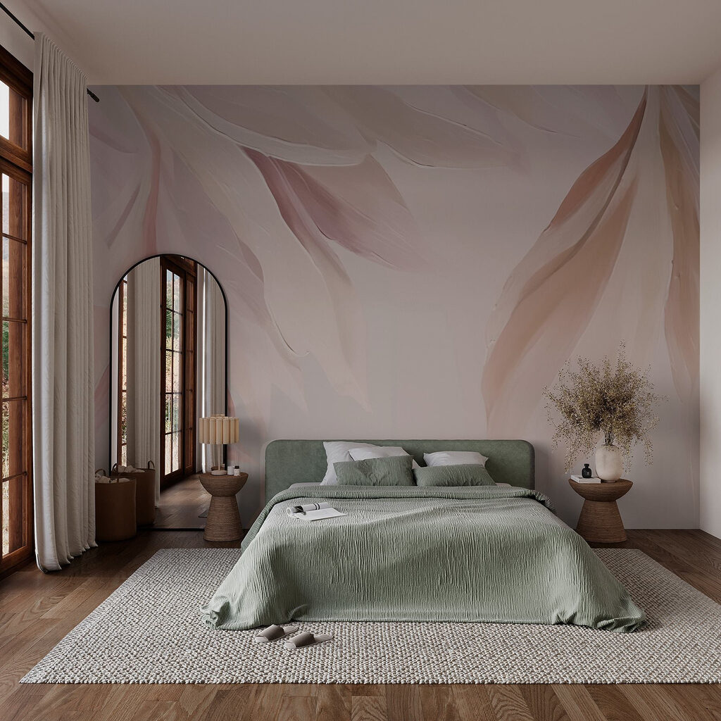 Soft petals in muted hues