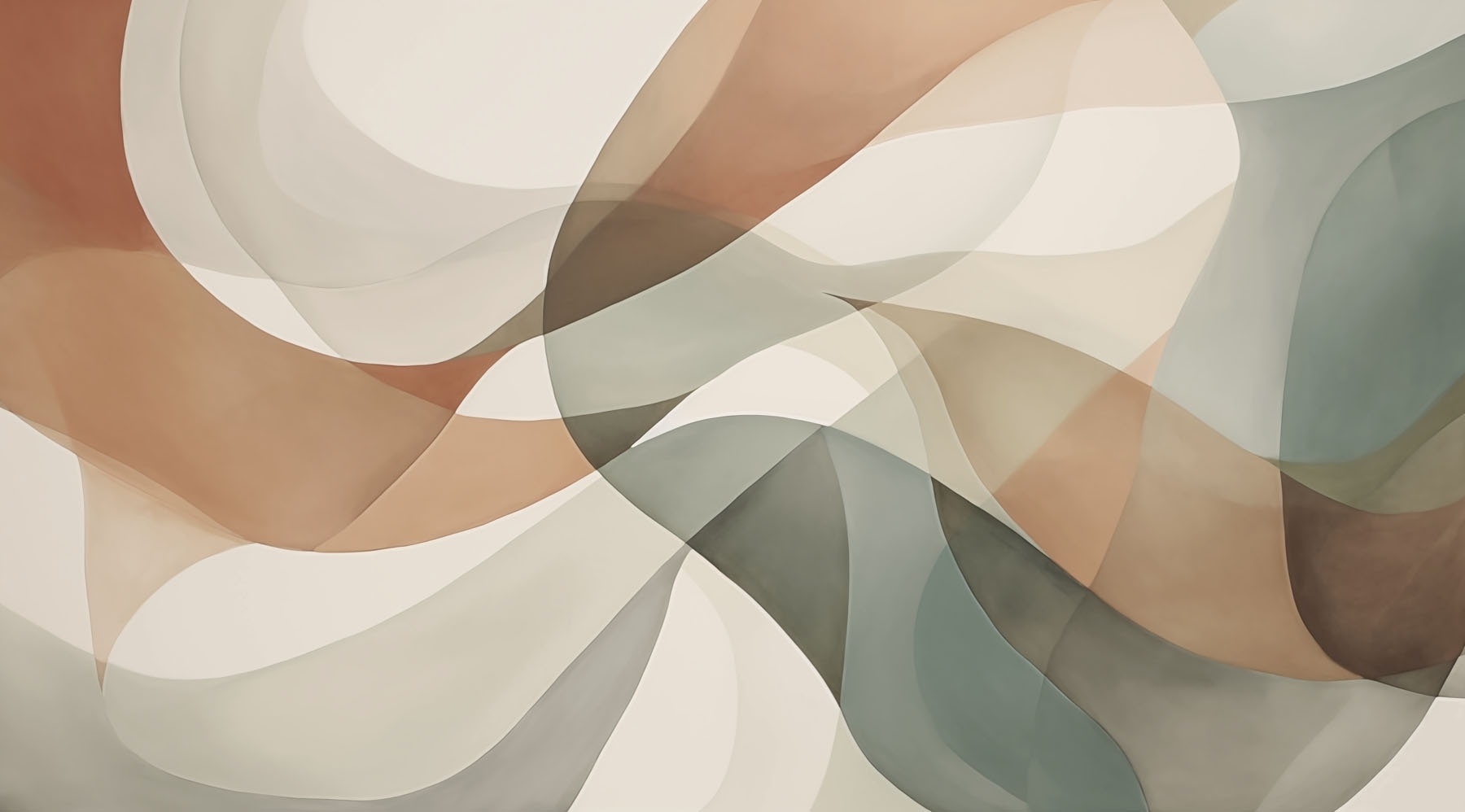 Abstract waves in soft colors