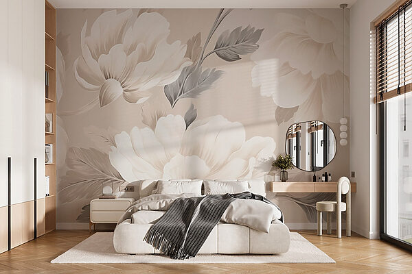 Wallpaper with flowers Wallpaper with flowers