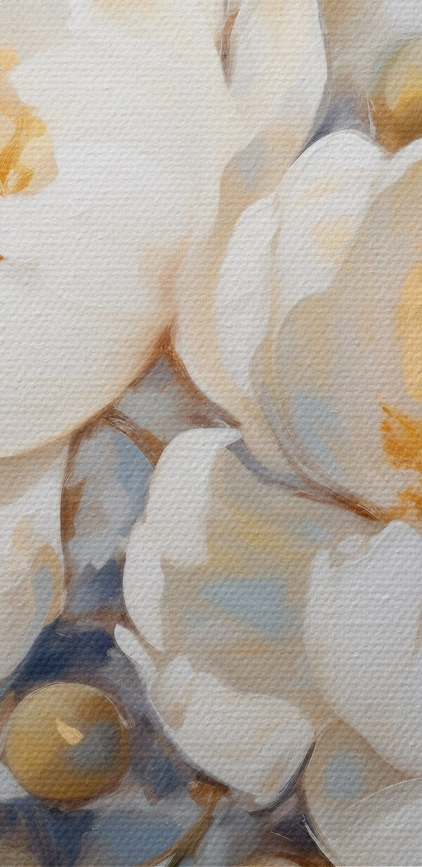 Painting of white flowers