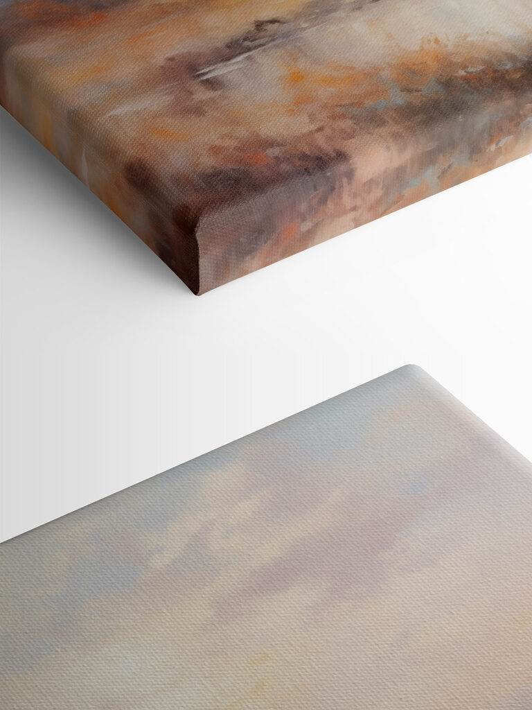 Painting of a tree in a marsh