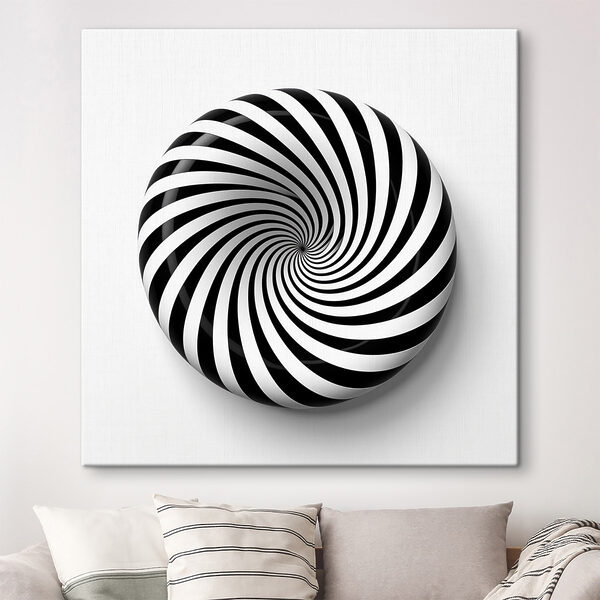 Obiect spiralat alb-negru Obiect spiralat alb-negru