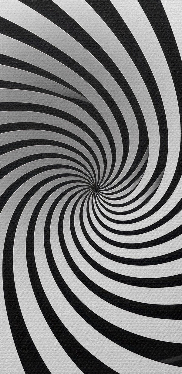 Obiect spiralat alb-negru Obiect spiralat alb-negru