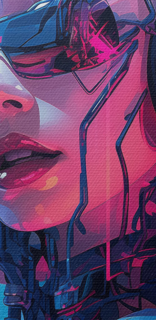 Woman wearing headphones and sunglasses