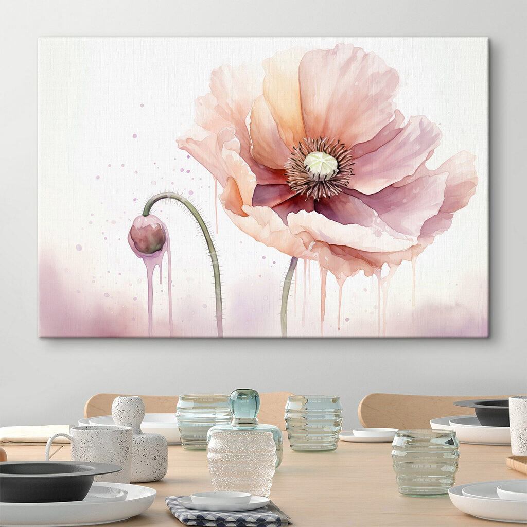 Watercolor painting of a flower Watercolor painting of a flower