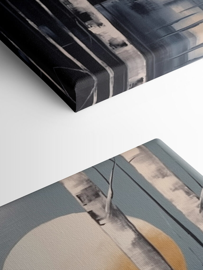 Painting of a moon in the sky Painting of a moon in the sky