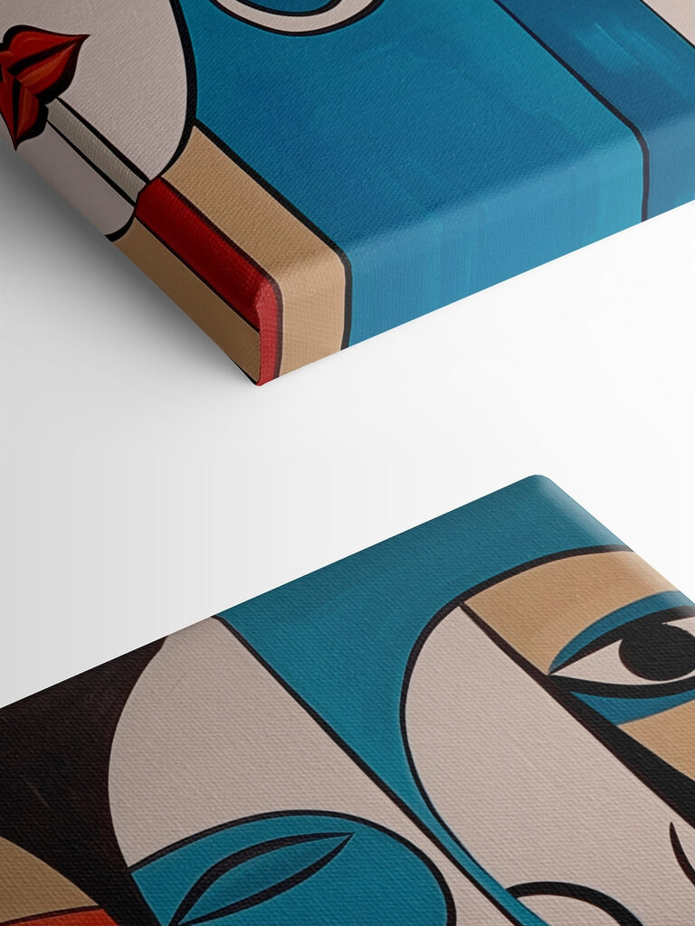 Painting of a group of people Painting of a group of people