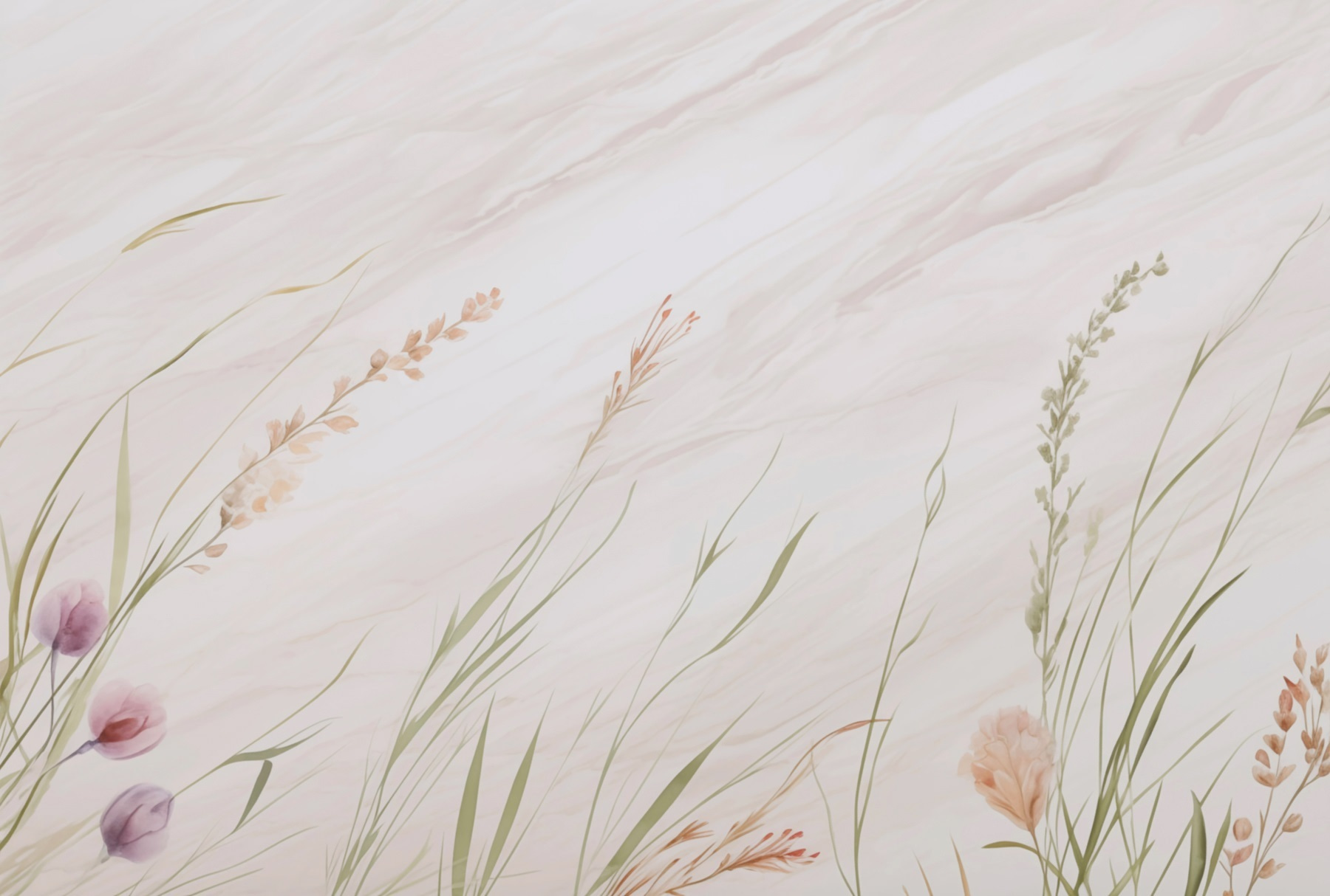 Delicate blooms swaying in the breeze