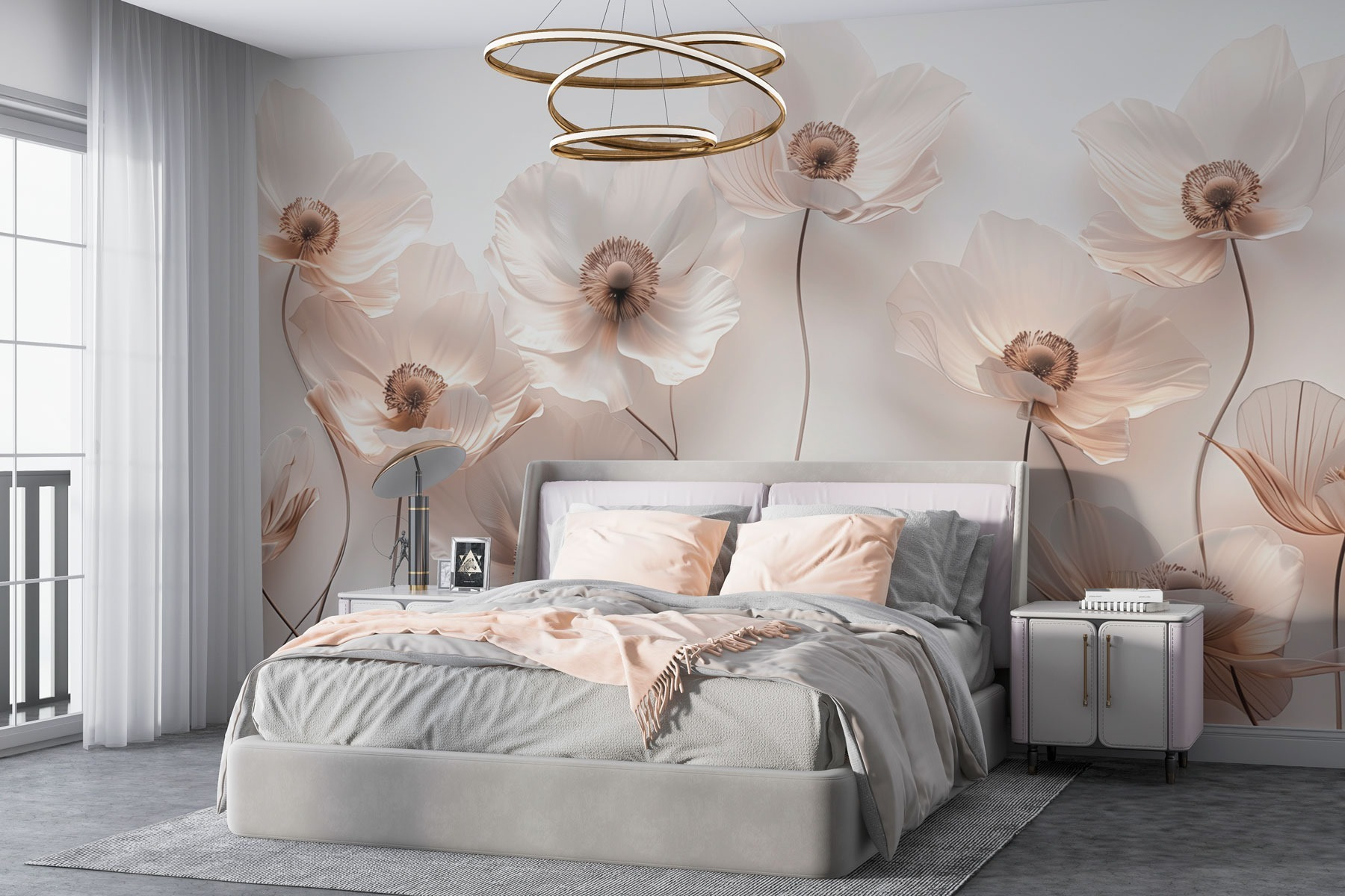 Group of white flowers Group of white flowers