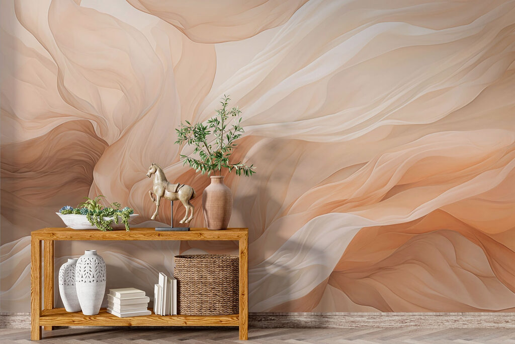 Soft waves of gentle fabric flow Soft waves of gentle fabric flow