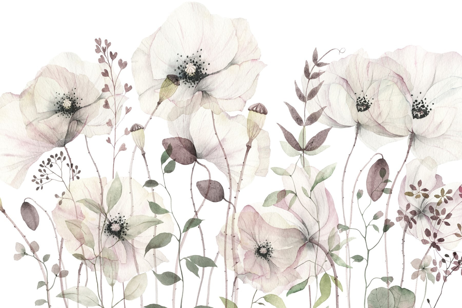 Delicate blooms in soft hues Delicate blooms in soft hues